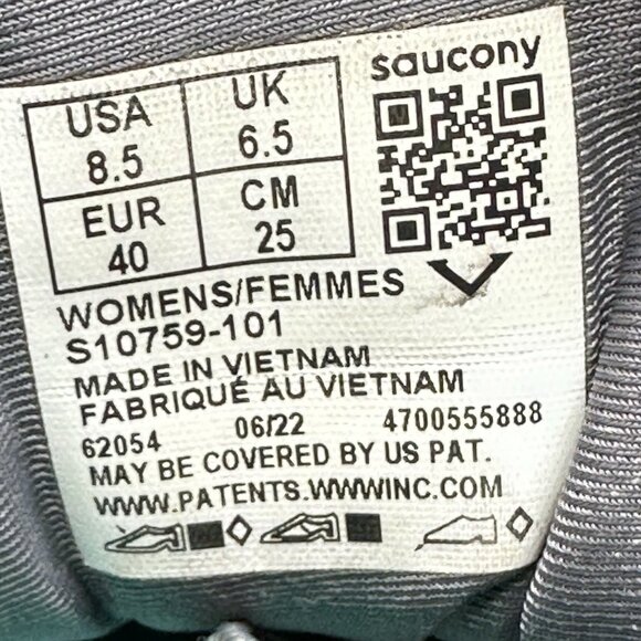 Womens Size 8.5 Saucony Triumph 20 Shoes Asphalt Grey Athletic Running Sneakers - Picture 8 of 8